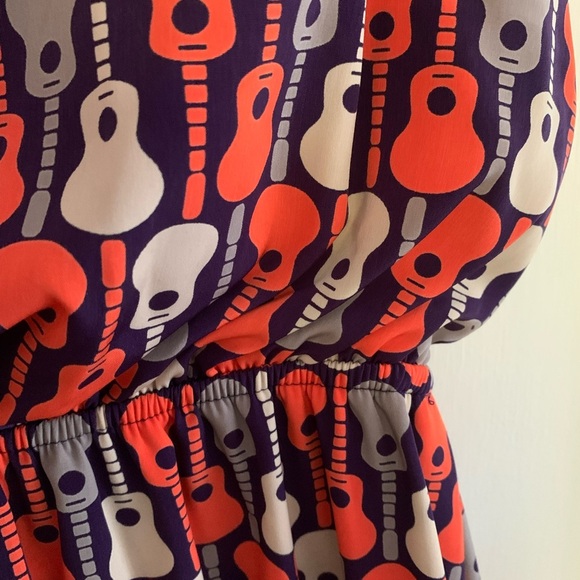 ModCloth Peach Love *Rare* Guitar Mini Dress - Picture 2 of 7